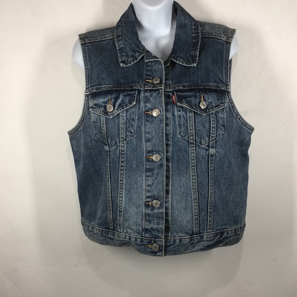 denim vest levi